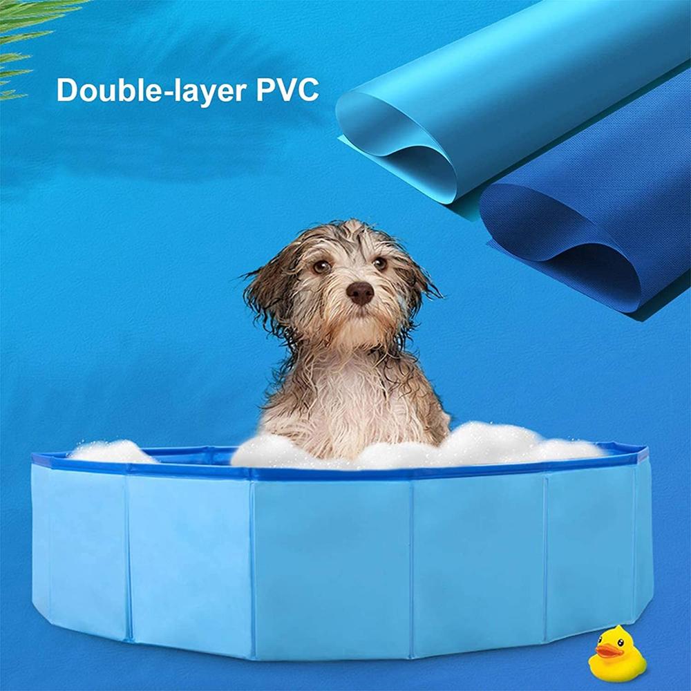 Foldable Pet Bath Outdoor Portable Swimming Pool for Pets and Kids