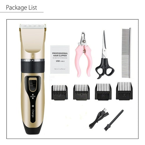 Electrical Pet Hair Trimmer Rechargeable Pet Dog Cat Low noise Hair