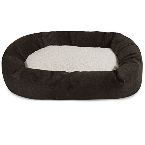 MajesticPet 788995540540 25 in. Villa Sherpa Donut Pet Bed, Storm