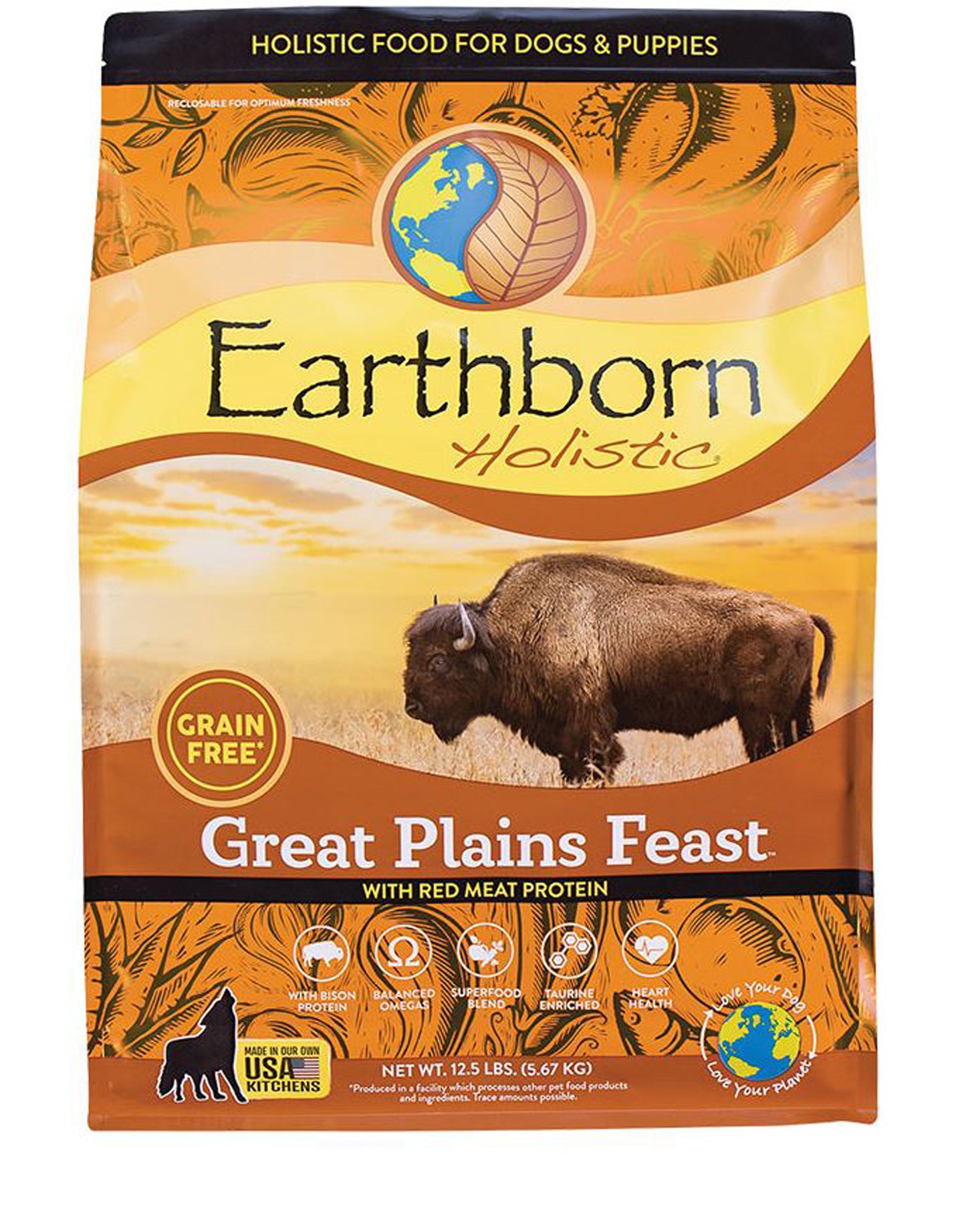Earthborn Dog Grain-Free Great Plains Feast 12.5lbs