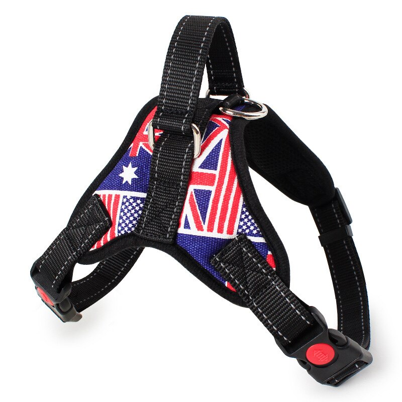 New Pattern Pet Chest Strap Explosion Proof Punch Pet Traction Rope Dog Camouflage Chest Strap Pet Products Dog Accessories