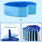 Foldable Pet Bath Outdoor Portable Swimming Pool for Pets and Kids