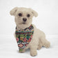 Ethnic Tropical Flowers Cat & Dog Bandana