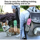 Outdoor Pet Dog Feeder Bowls Cats Dogs Travel Water Dispenser Feeder
