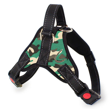 New Pattern Pet Chest Strap Explosion Proof Punch Pet Traction Rope Dog Camouflage Chest Strap Pet Products Dog Accessories