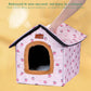 Waterproof Pet Condo Soft Indoor Outdoor Cat Small Dog Houses Wear-resistant Cute Pet Condo Foldable Detachable Pet Kitten Pu