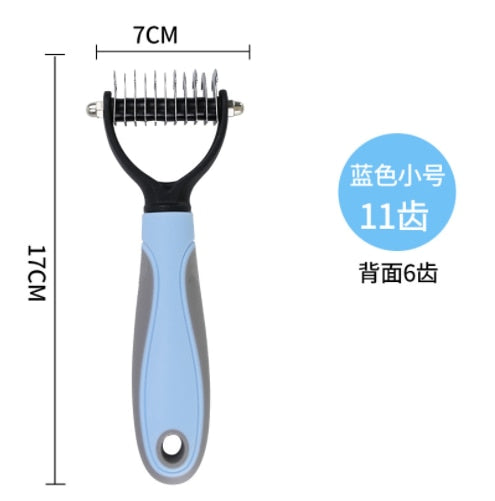 Pets Fur Knot Cutter Dog Grooming Shedding Tools Pet Cat Hair Removal Comb Brush Double Sided Pet Products Comb for Cats